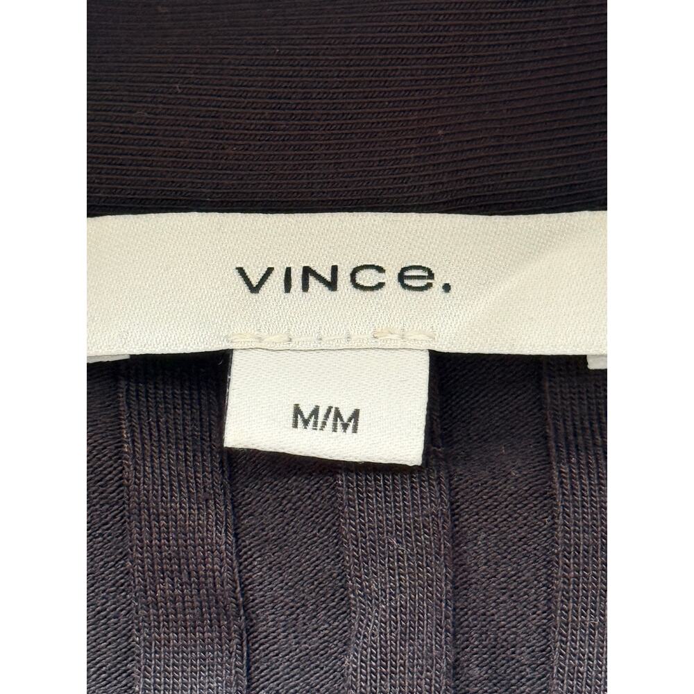 Vince Ribbed Collared Long-Sleeve Button-Front Top - Picture 5 of 7